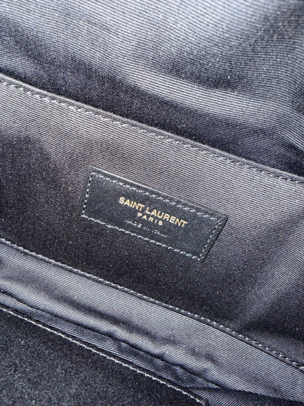 Saint Laurent Black Leather Belt Bag with Gold YSL Hardware - Picture 4 of 7